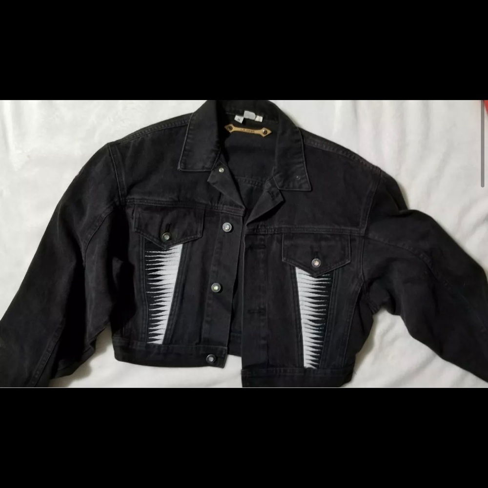 90’s LA Gear Black Demin Jacket. Retro.